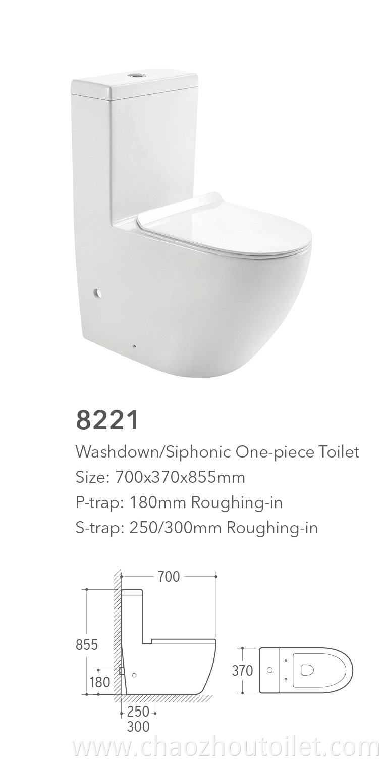 8221 One Piece Toilet